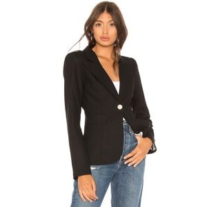 Smythe Classic Duchess Blazer in Black